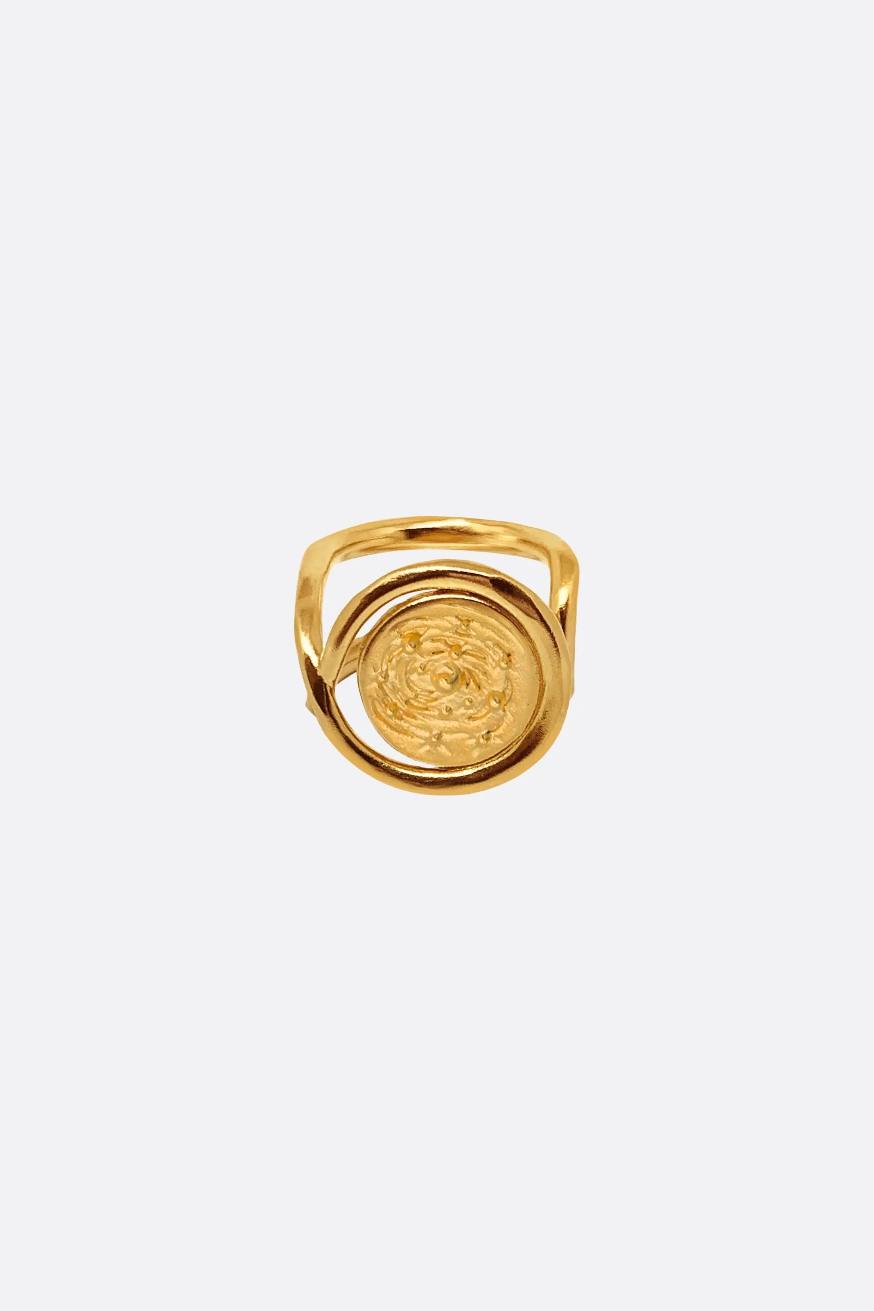 Galaxie 18k gold vermeil signet ring