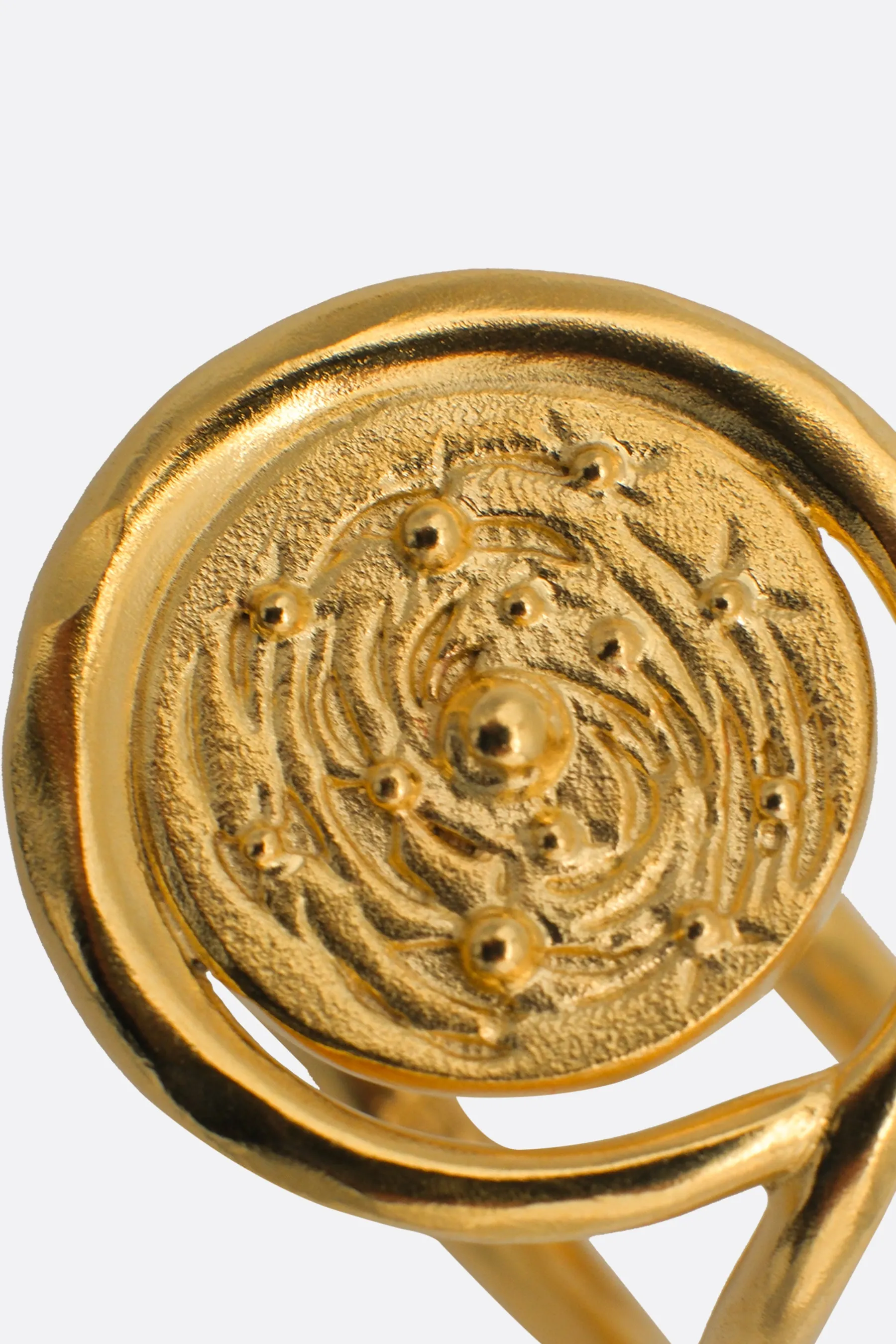 Galaxie 18k gold vermeil signet ring