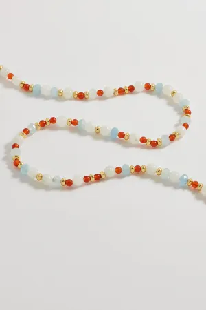 Gemstone T-Bar Necklace