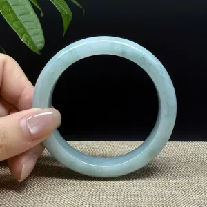 Genuine Burmese Green Jade Jadeite Bangle Bracelet ( 57.2mm )