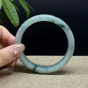 Genuine Burmese Green Jade Jadeite Bangle Bracelet ( 62.9mm )