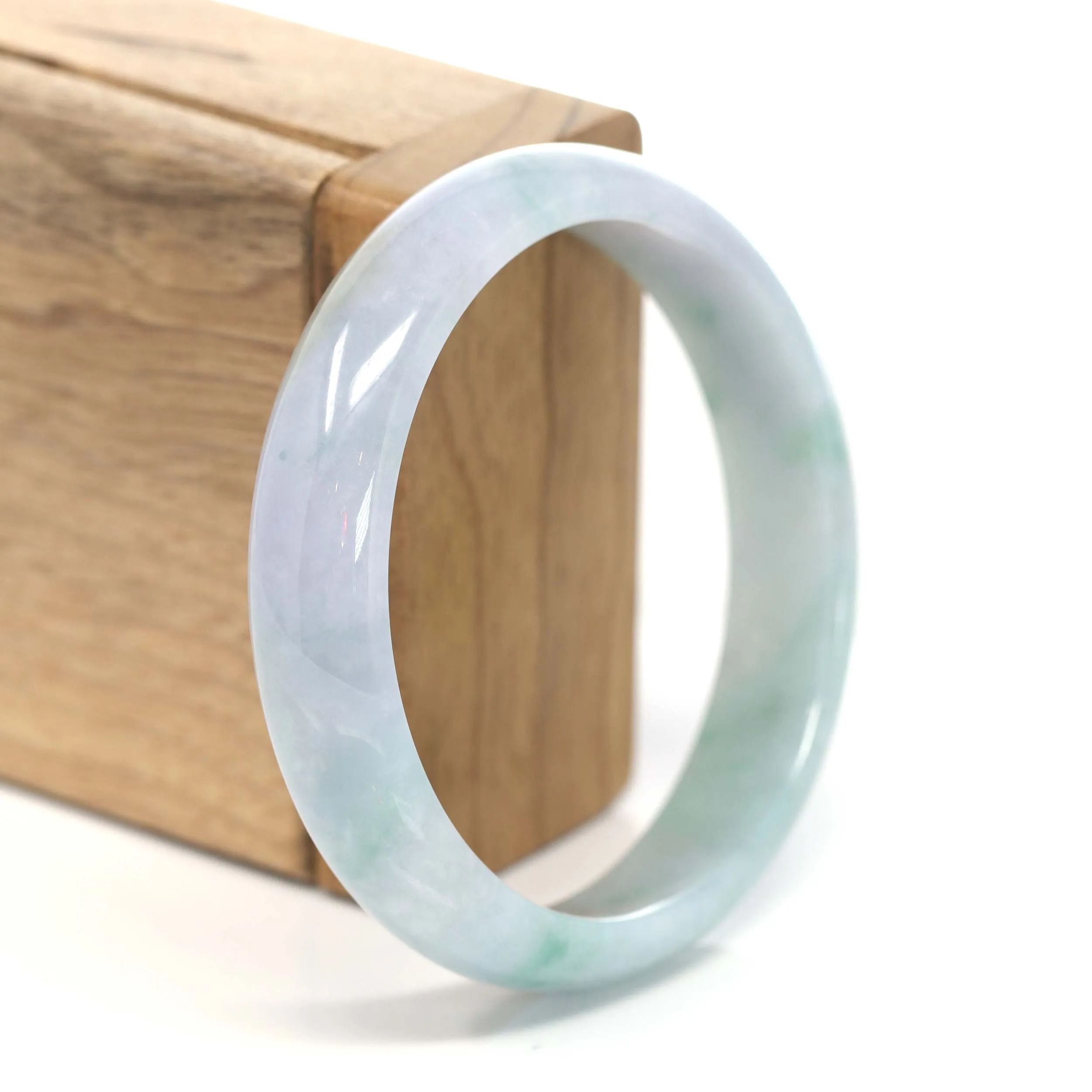 Genuine Burmese Jadeite Jade Bangle Bracelet (58.9 mm) #205