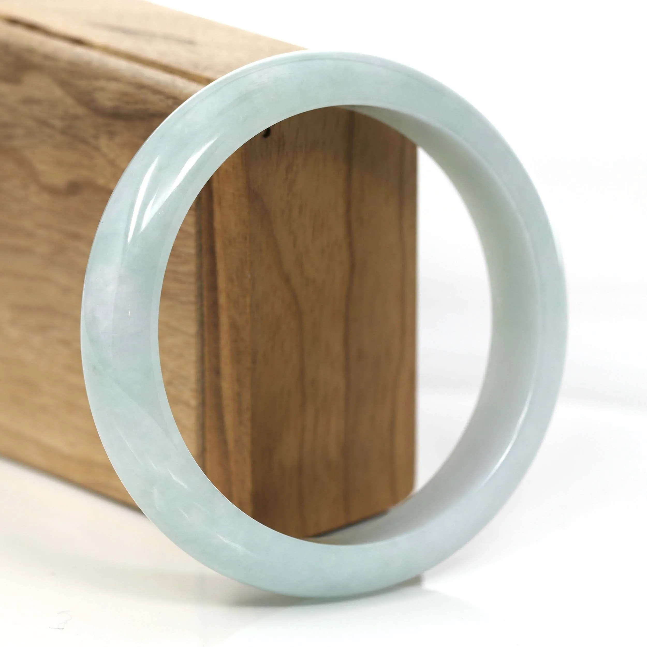 Green Genuine Jadeite Jade Bangle (62.20 mm) #362