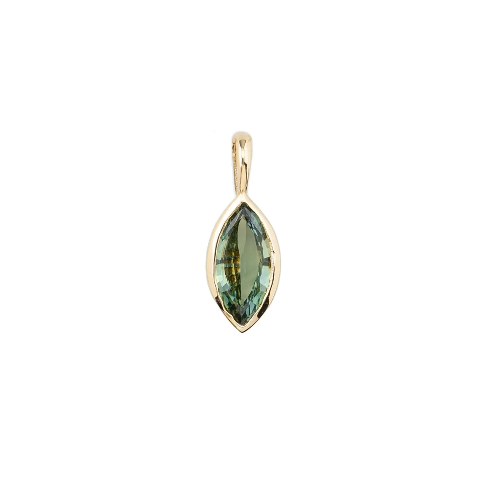 Green Sapphire Patia Marquise Charm