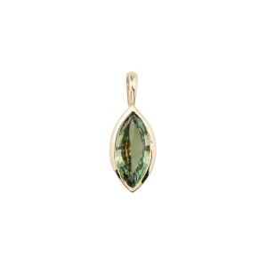 Green Sapphire Patia Marquise Charm