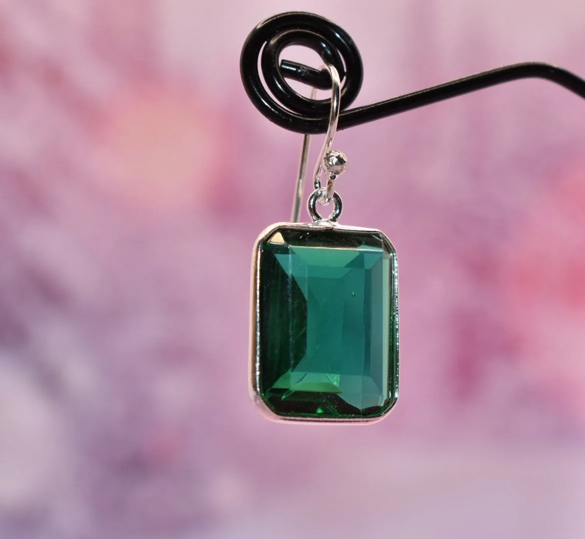 Green Siberian Quartz Earrings