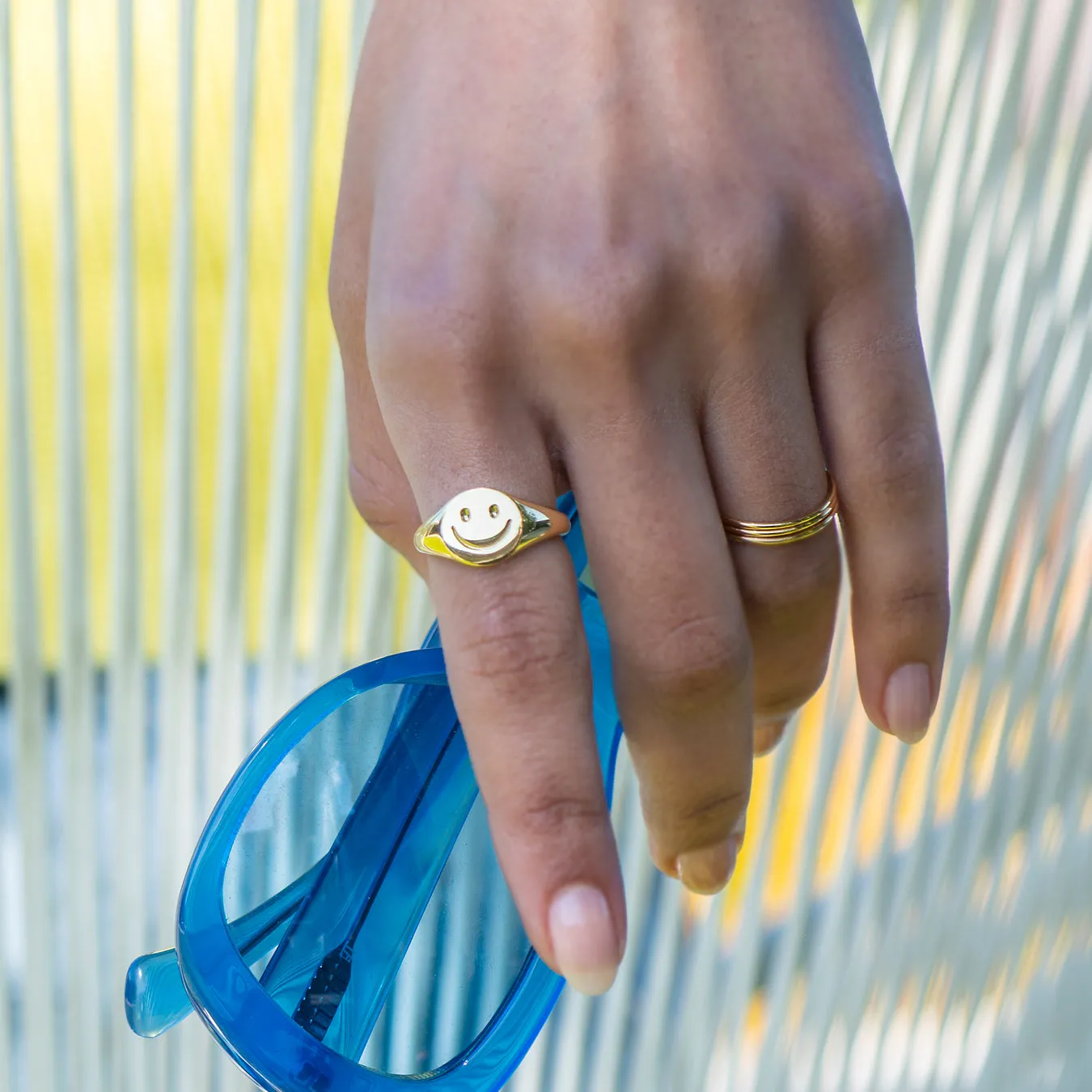 Happy Signet Ring