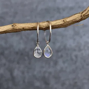 Hoop Admire - Moonstone Earrings