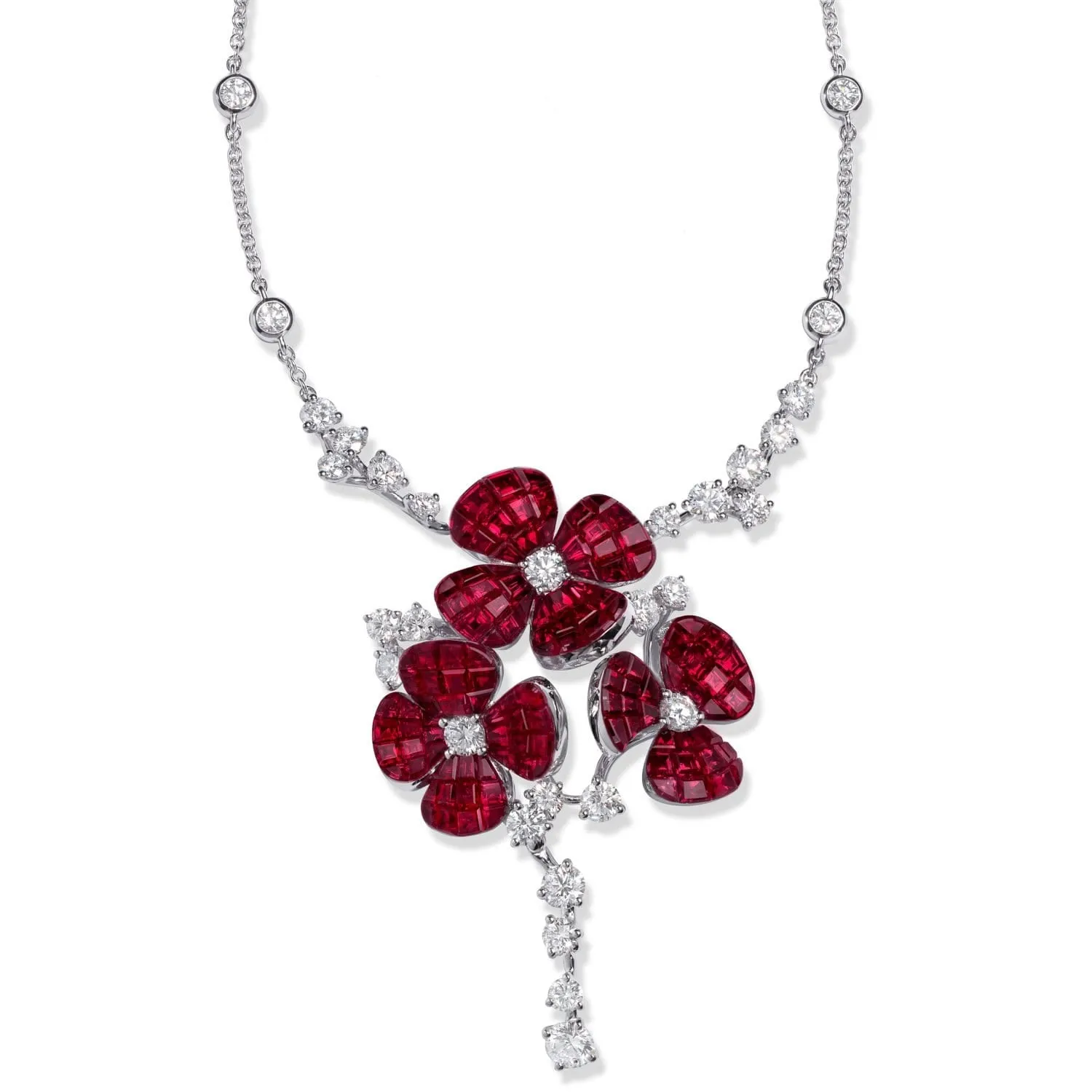 Hortensia Ruby Necklace