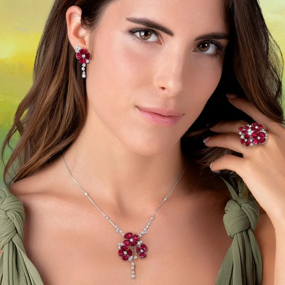 Hortensia Ruby Necklace