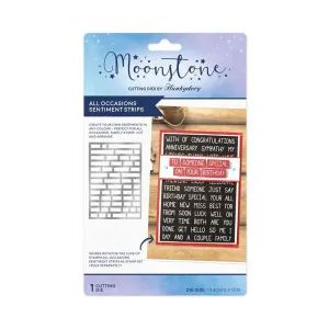 Hunkydory Moonstone Dies - All Occasions Sentiment Strips*