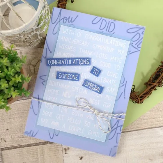 Hunkydory Moonstone Dies - All Occasions Sentiment Strips*
