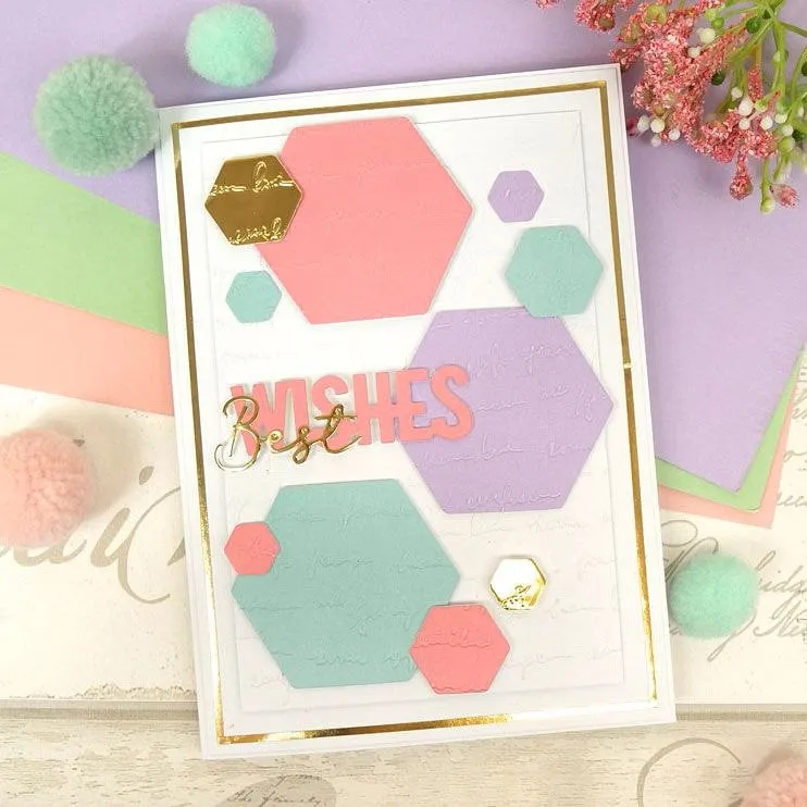 Hunkydory Moonstone Embossing Folder - Script