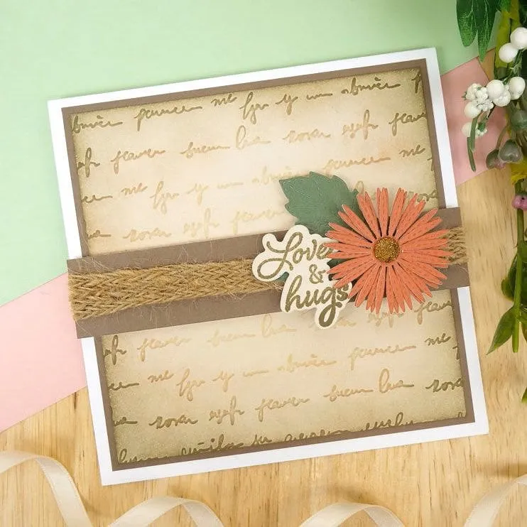 Hunkydory Moonstone Embossing Folder - Script