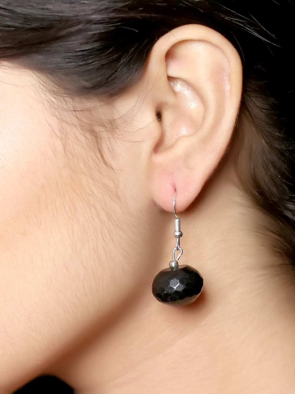 Imeora Black Quartz Earrings