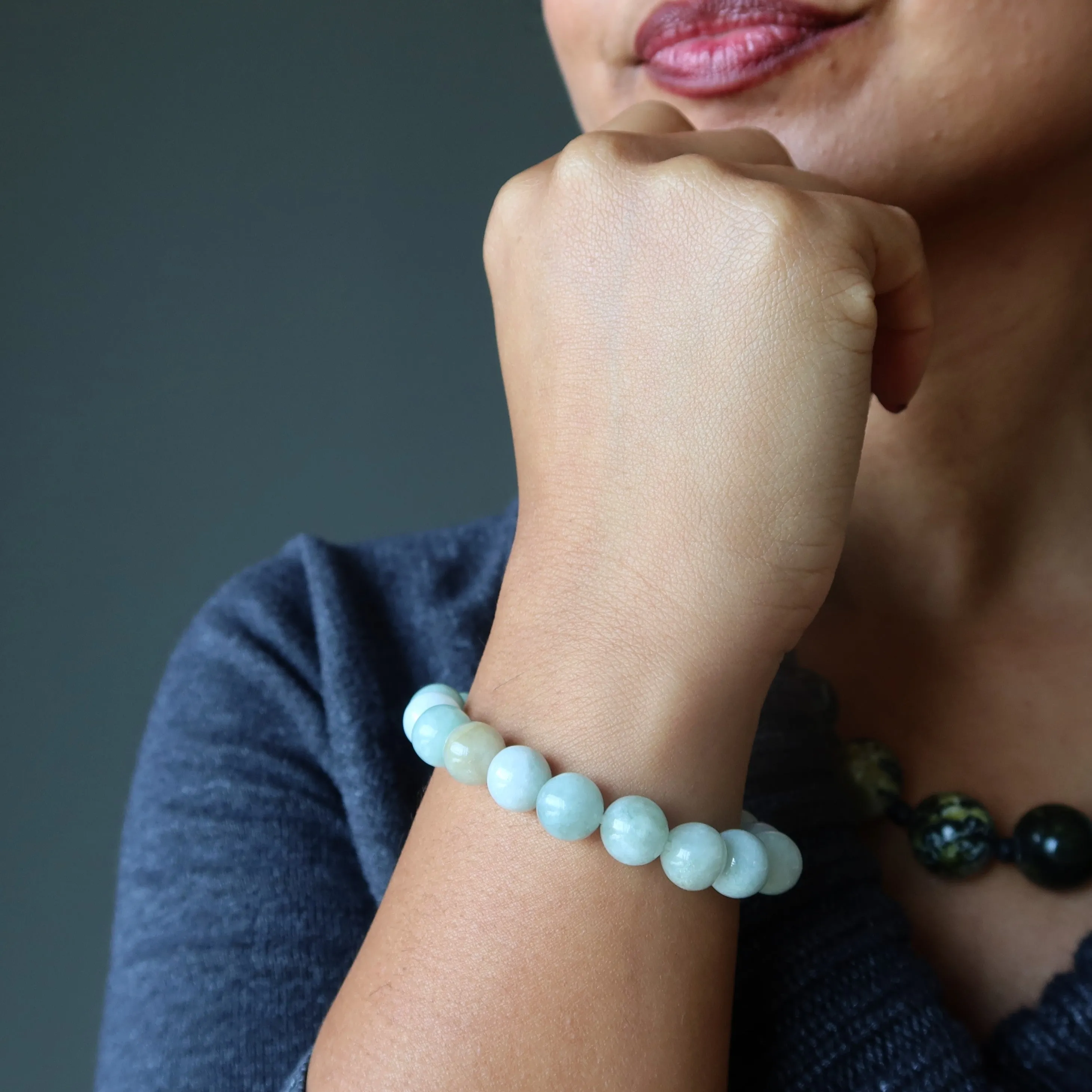 Jade Bracelet Prosperous Green Gemstones