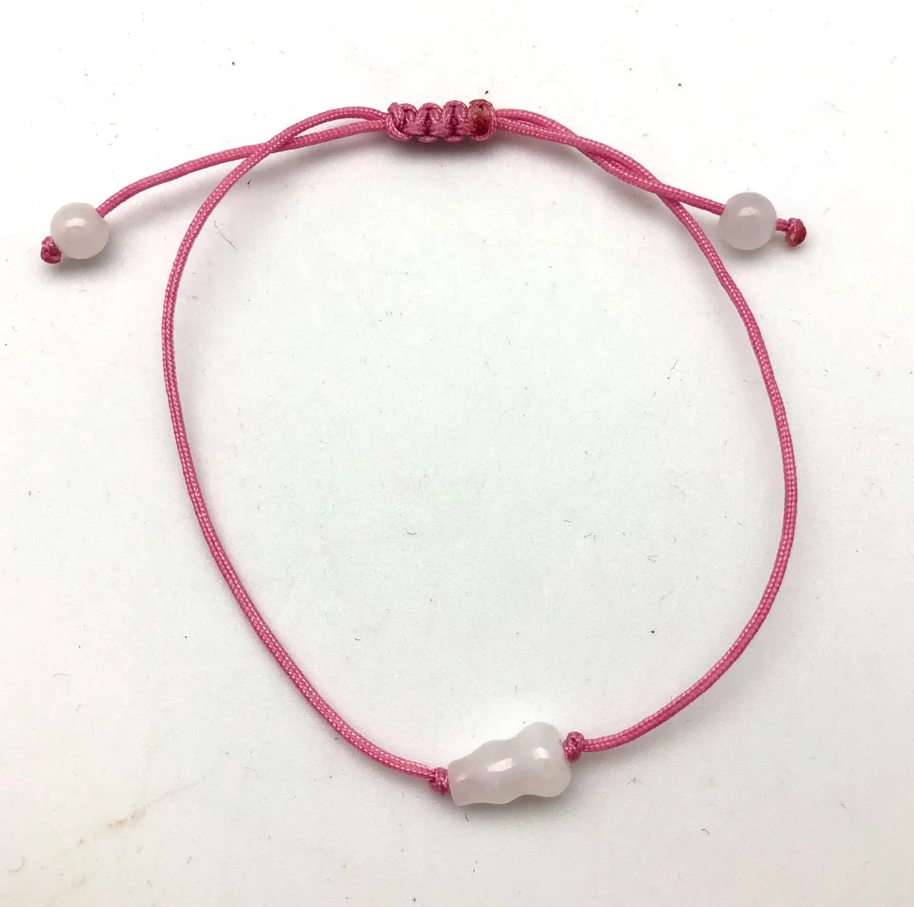 Jade by Nikolai Green Jade Gourd Charm Neon Silk Bracelet - Prosperity and Happiness
