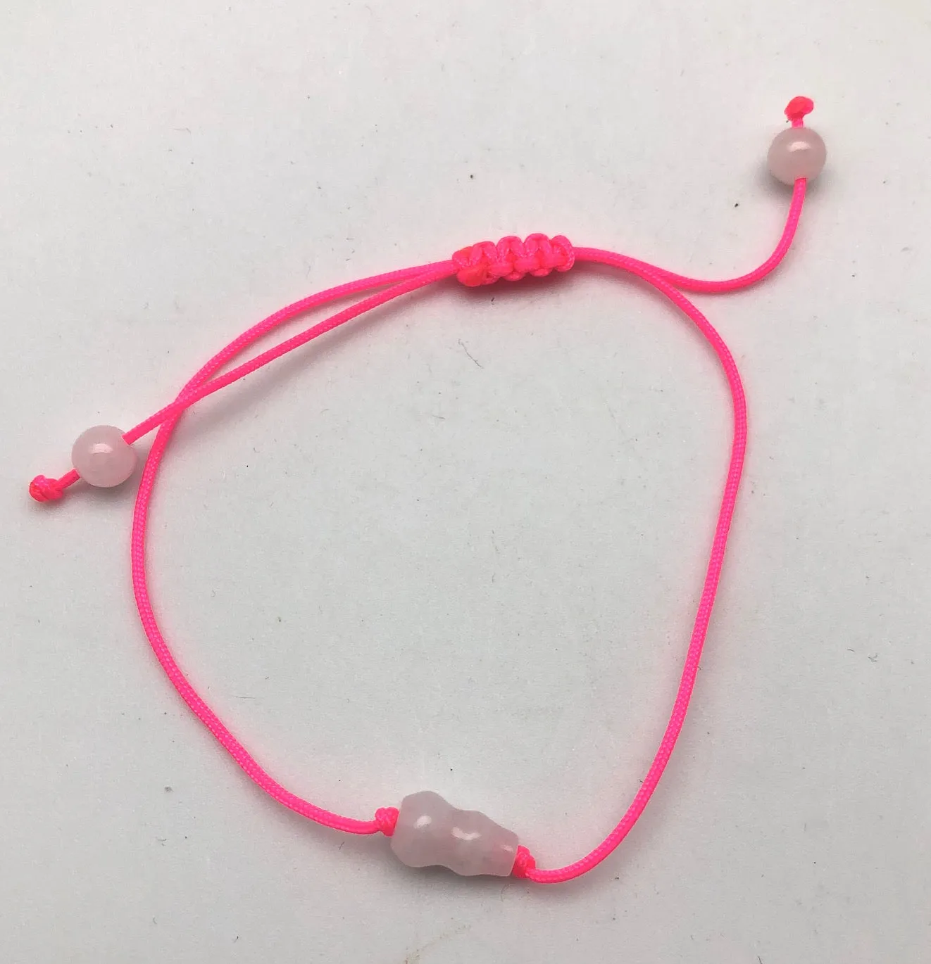 Jade by Nikolai Green Jade Gourd Charm Neon Silk Bracelet - Prosperity and Happiness