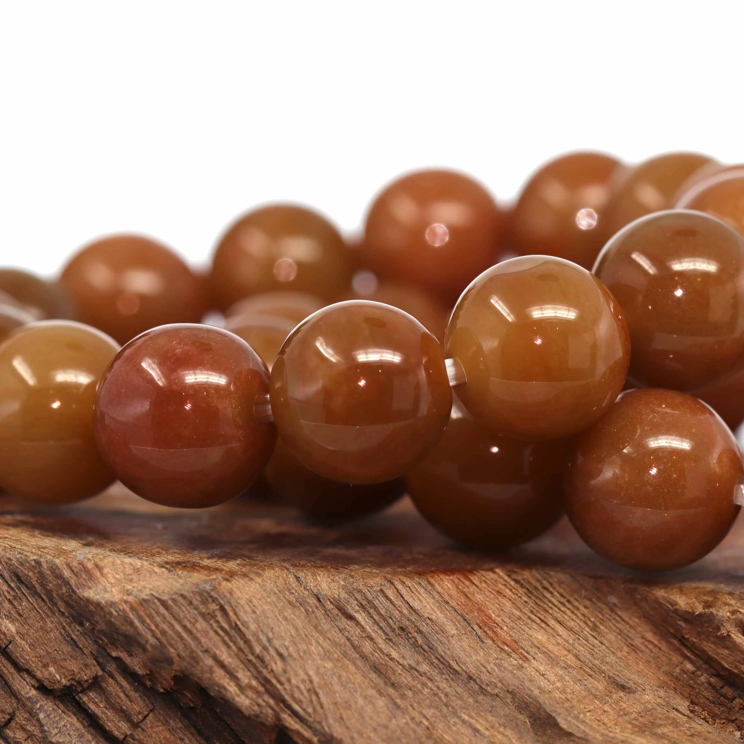 Jadeite Jade 13mm Red Round Beads Bracelet ( 13 mm )