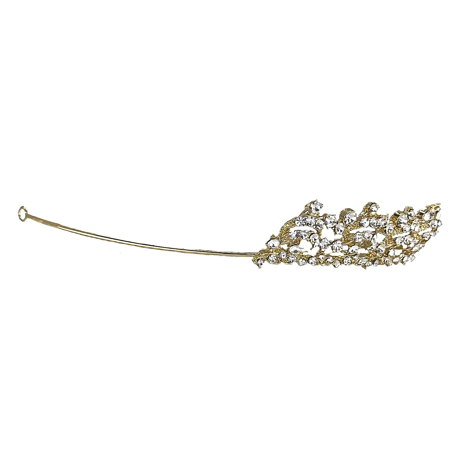 Kandace Classic Crystal Gold Tiara