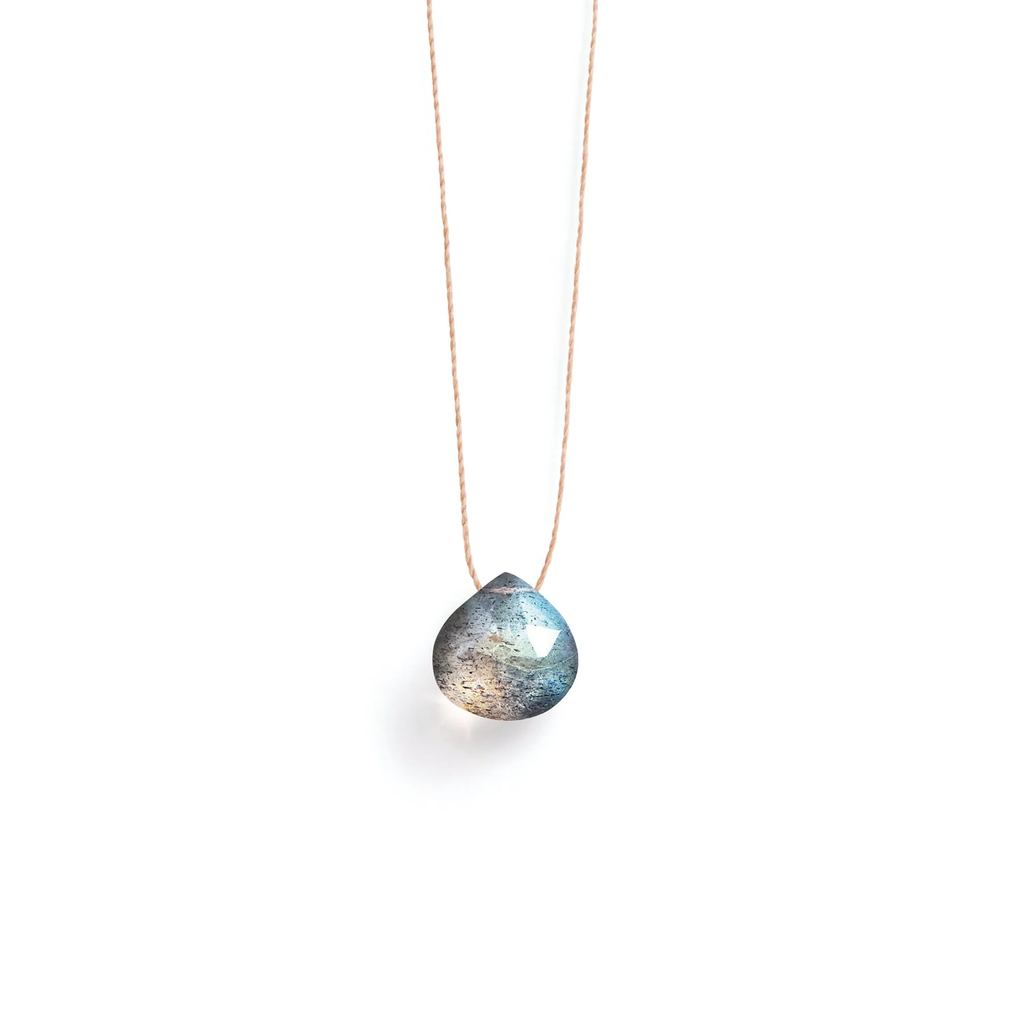 Labradorite Fine Cord Necklace