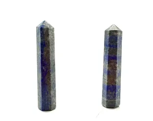 Lapis Faceted Points