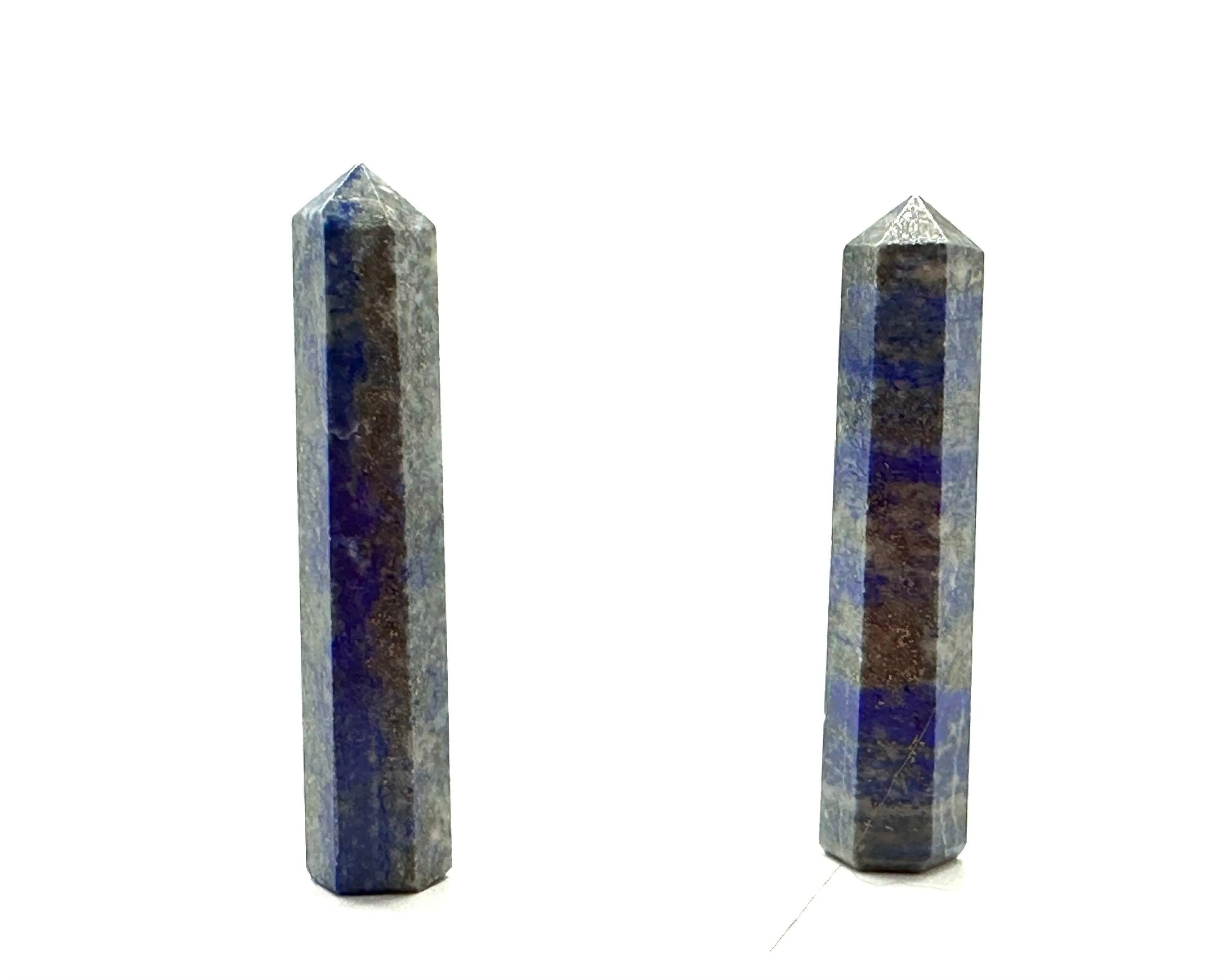 Lapis Faceted Points