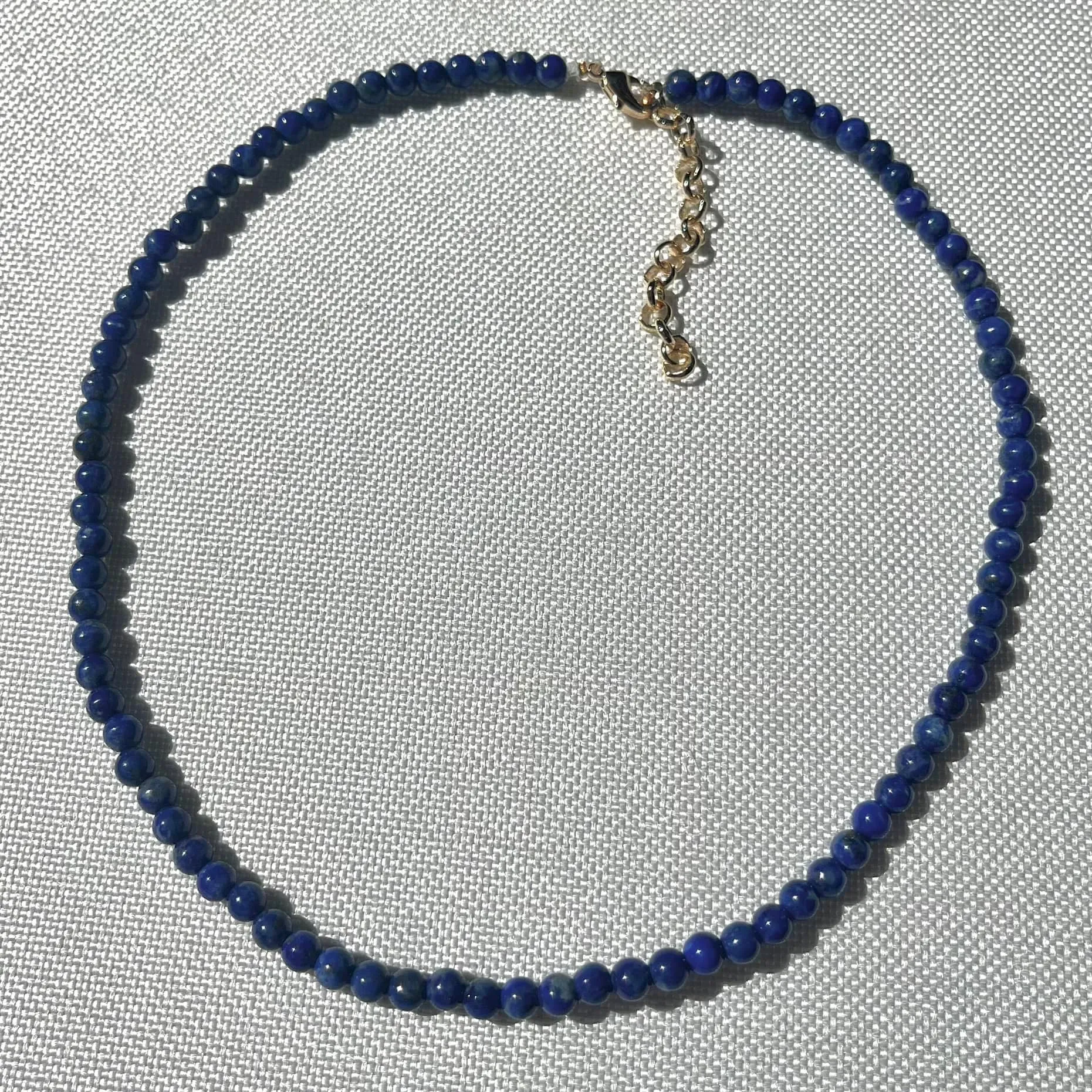 Lapis Lazuli 6mm Beaded Necklace - Inner Truth