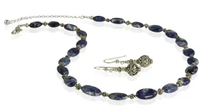 Lapis Lazuli Gemstone Necklace Set