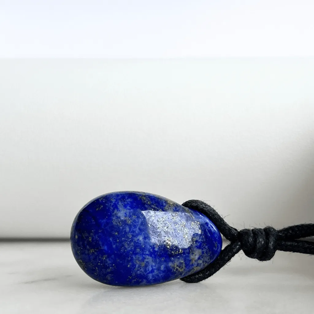 Lapis Lazuli OOAK Gemstone Pendant - Calm and Clarity