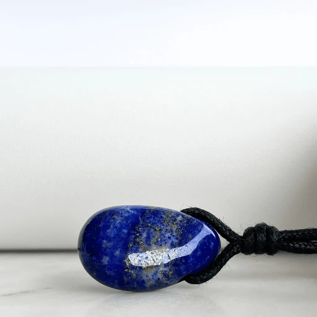 Lapis Lazuli OOAK Gemstone Pendant - Calm and Clarity