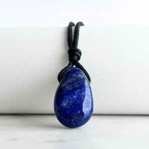 Lapis Lazuli OOAK Gemstone Pendant - Calm and Clarity