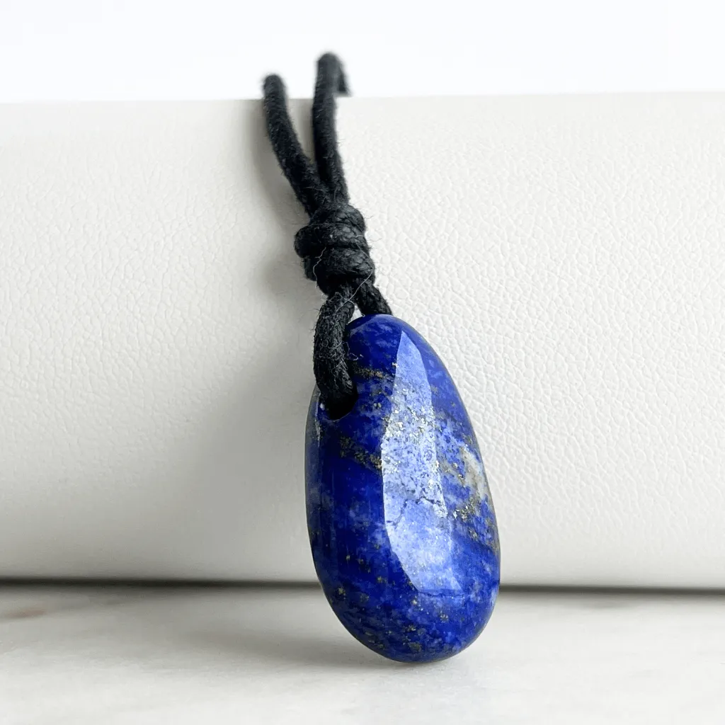 Lapis Lazuli OOAK Gemstone Pendant - Calm and Clarity