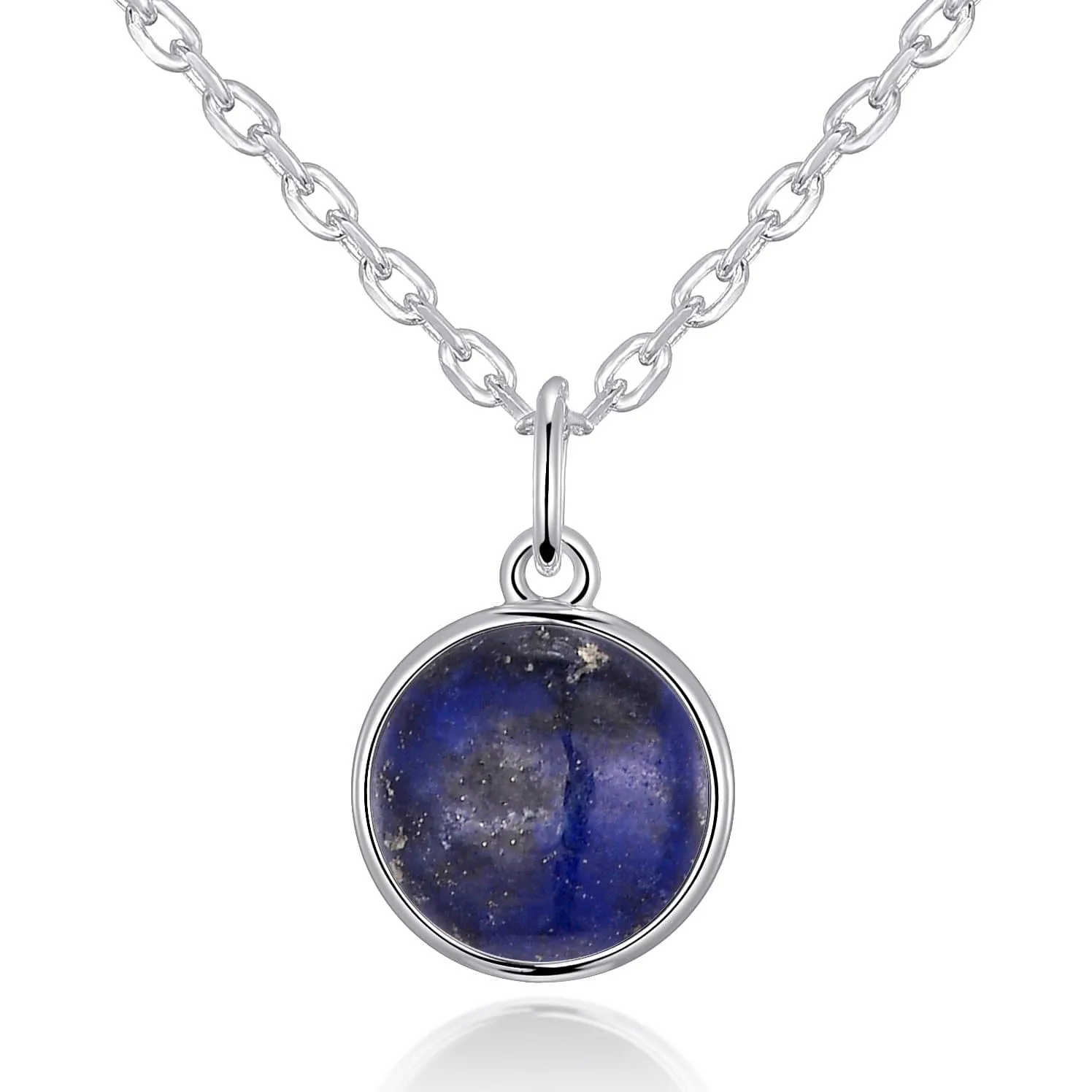Lapis Necklace with Quote Card