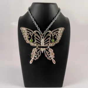 Late 60s/ Early 70s Articulated Butterfly Pendant Necklace