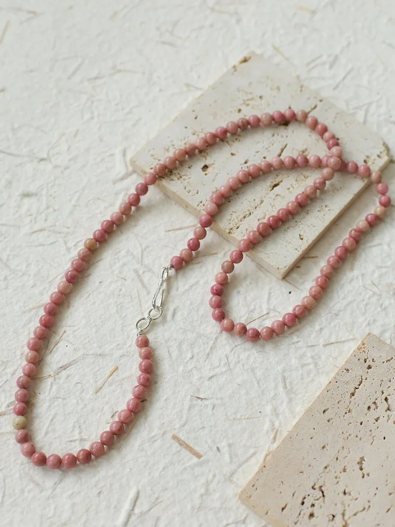 Long Multi-Colored Gemstone Beaded Necklace