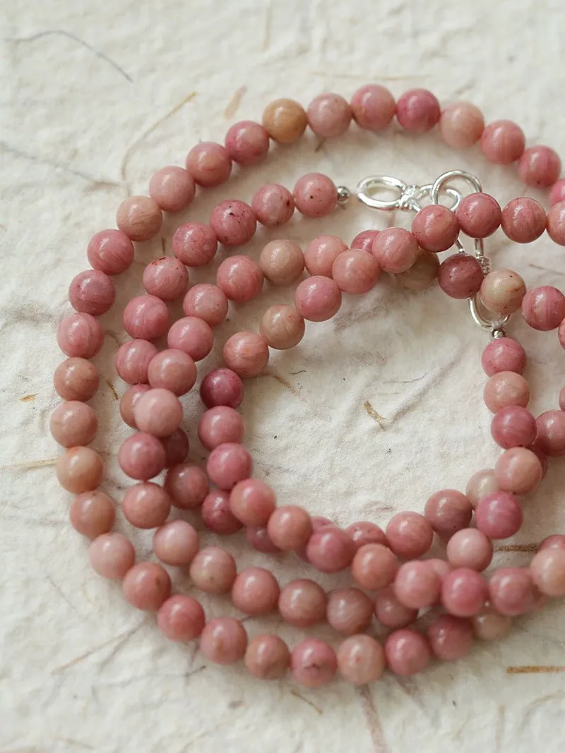 Long Multi-Colored Gemstone Beaded Necklace