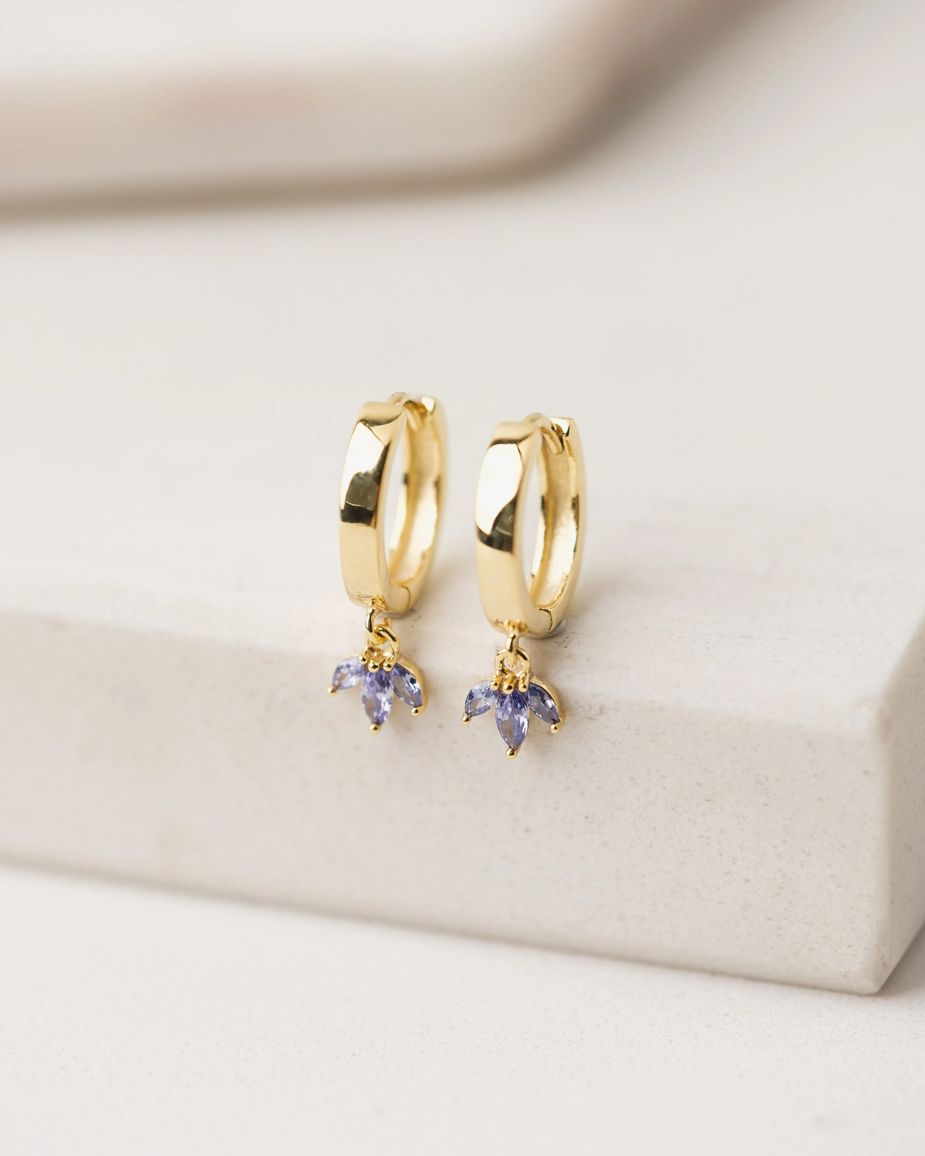 Lovers Tempo Tiara Drop Hoop Earrings