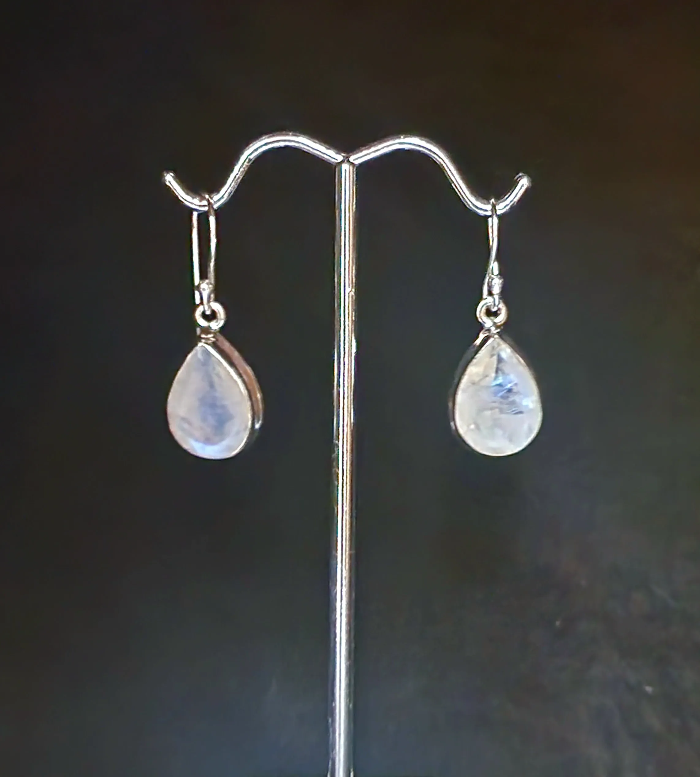 Luminous Moonstone Drop Earrings