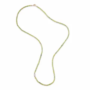 Maor 18K Yellow Gold Green Jade and Diamond Cherish Wrap Bracelet or Necklace
