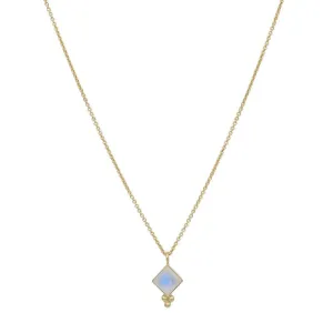 Mara Gold Rainbow Moonstone Necklace