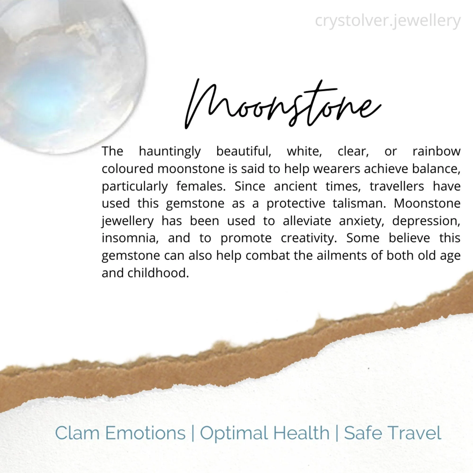 Moonstone 925 Silver Drop Earrings