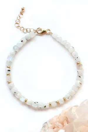 Moonstone & Gold Bracelet