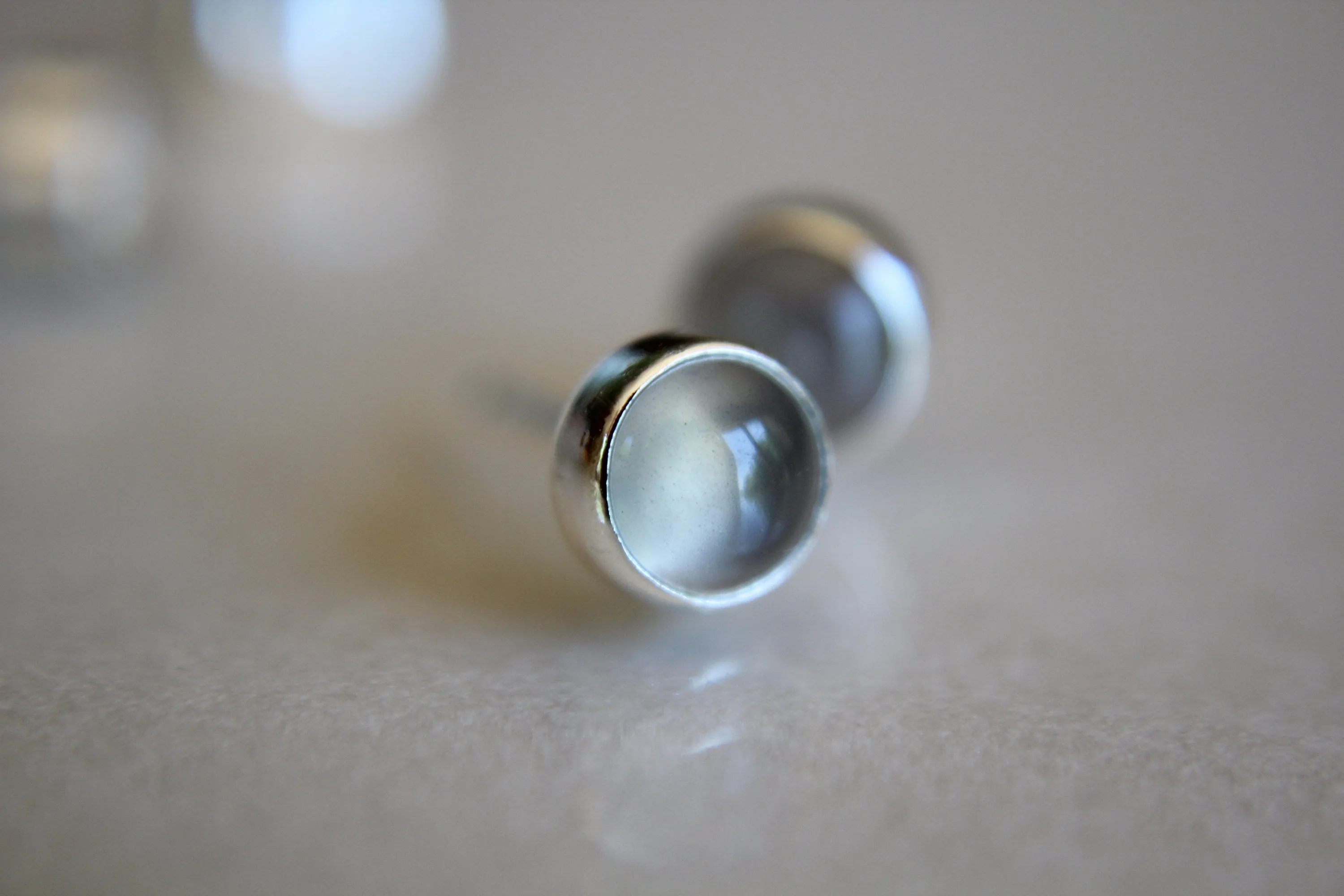 Moonstone Earrings, Stud Earrings, Silver Earrings, Gray Moonstone Earrings, Gemstone Earrings, 5mm Moonstone Earrings, Natural, Gift