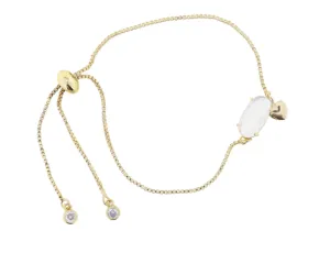 Moonstone Heart Bracelet