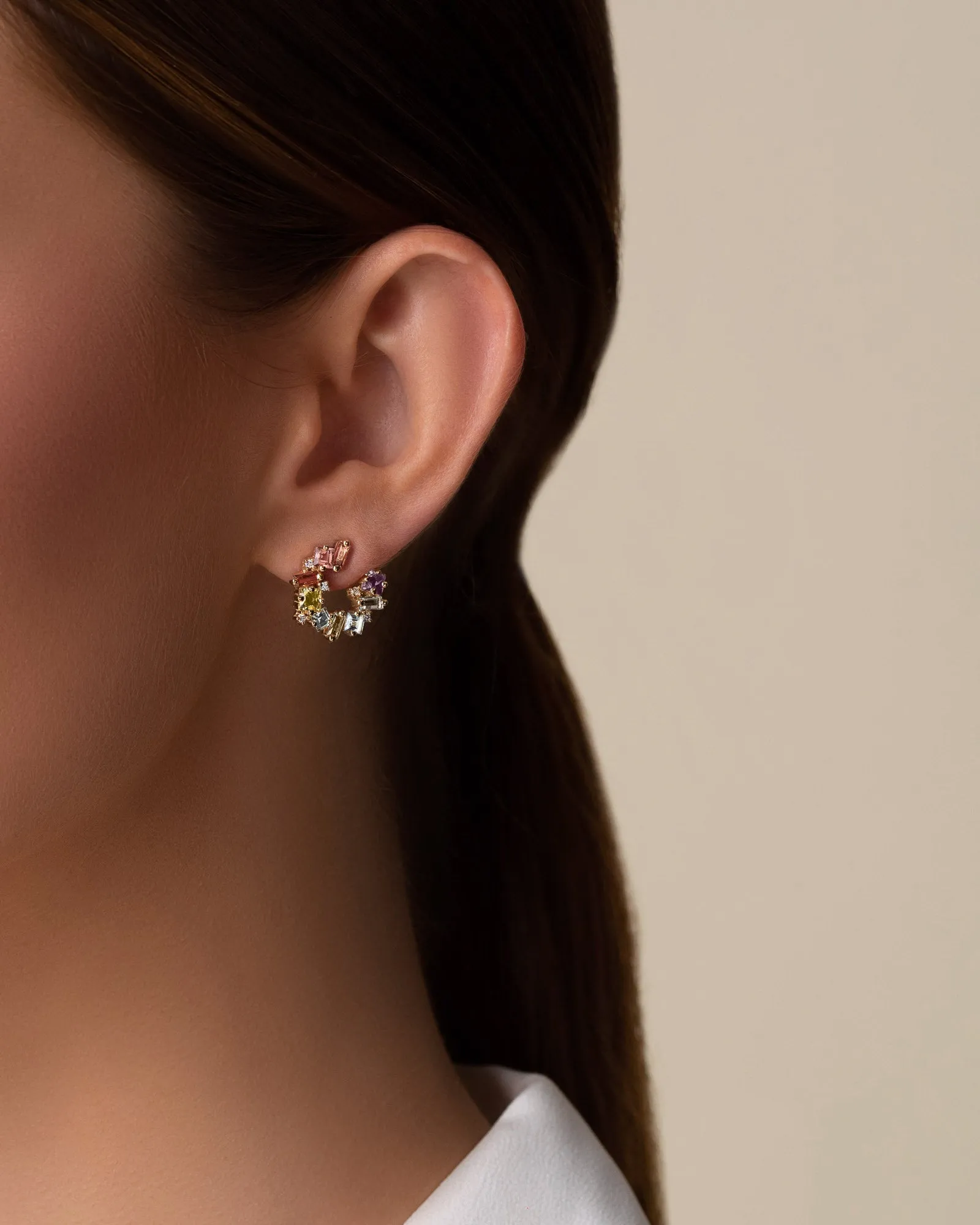 Nadima Pastel Mini Spiral Hoops