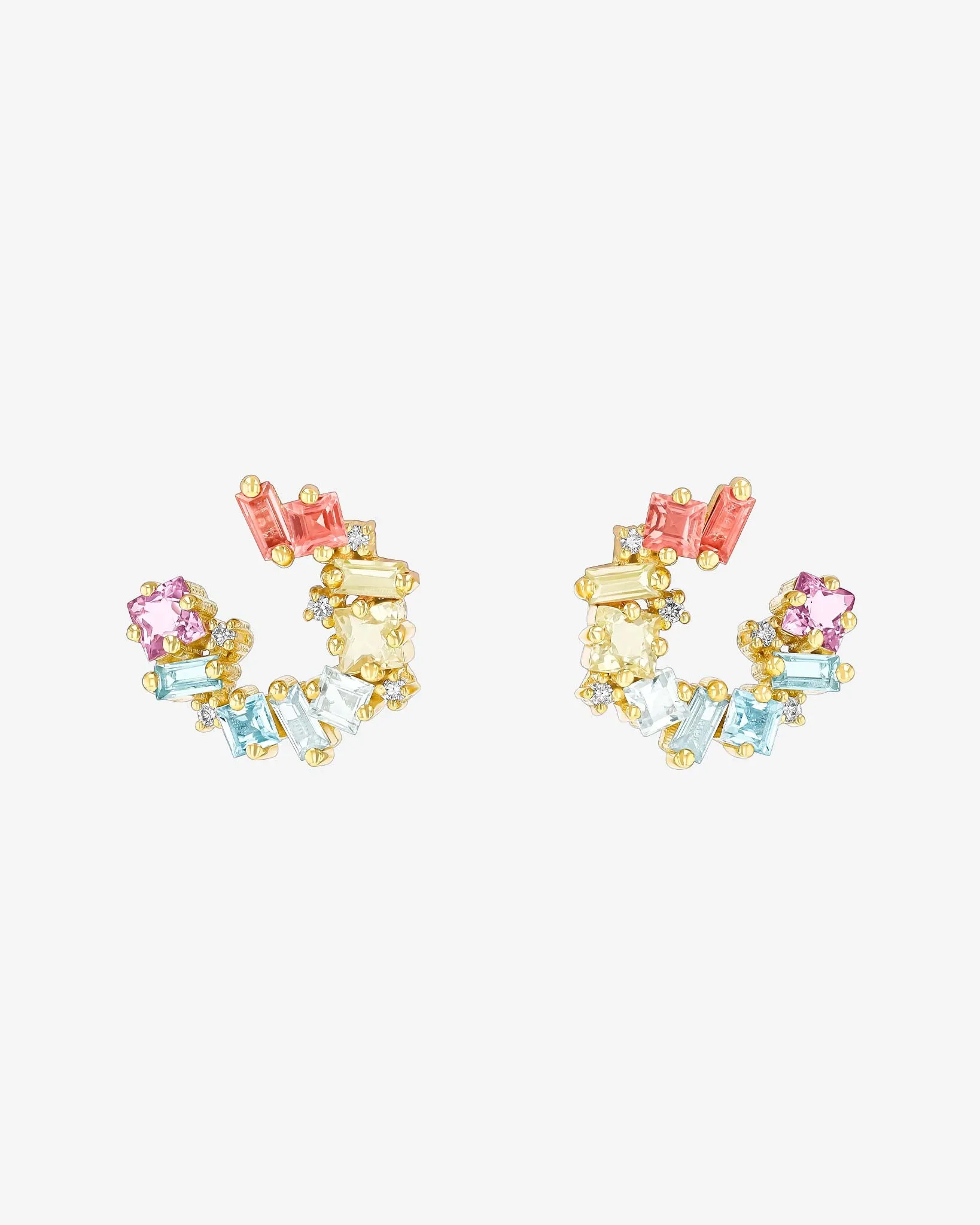 Nadima Pastel Mini Spiral Hoops