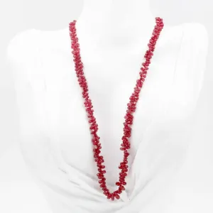 Natural Faceted Ruby Beaded Necklace Faceted Ruby Drops Real Ruby Beads Red Ruby Faceted Ruby Beaded Necklace Ruby Gemstone Necklace SKU: 6142969