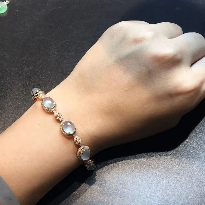 Natural Jade Bracelet Jadeite Bracelet NBT30