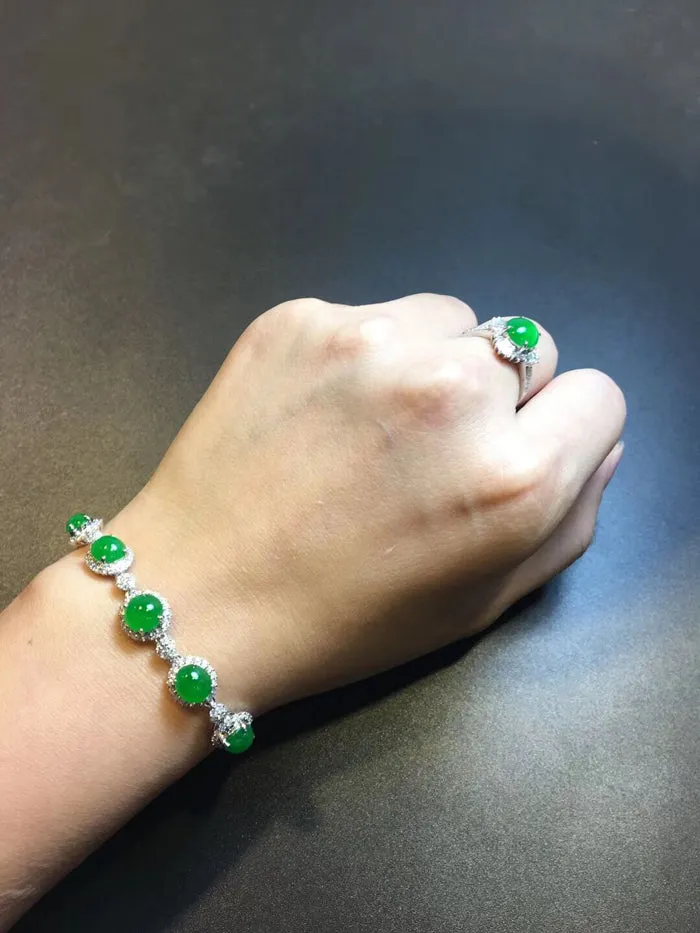 Natural Jade Bracelet Jadeite Bracelet NBT54